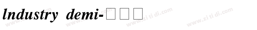 lndustry demi字体转换